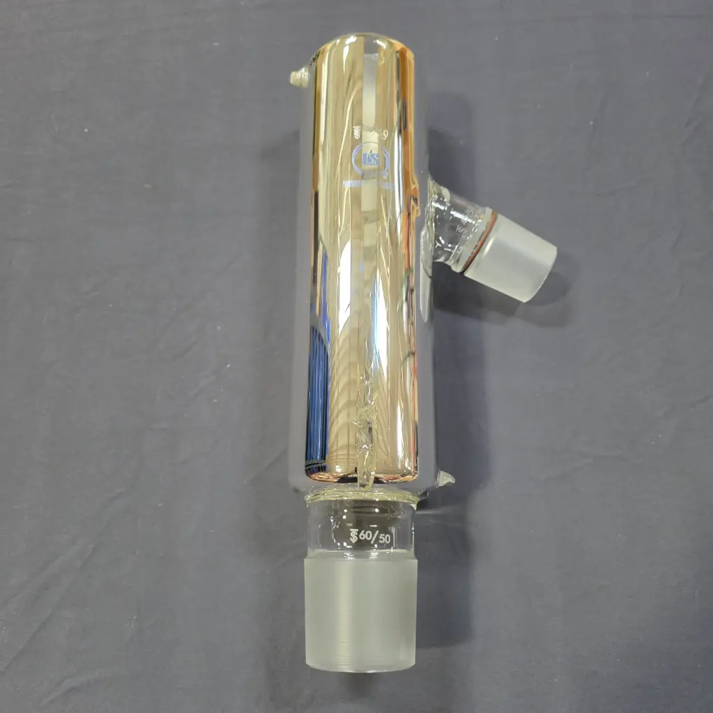 Packable Vigreux Distillation Head (Silvered, Short Column)