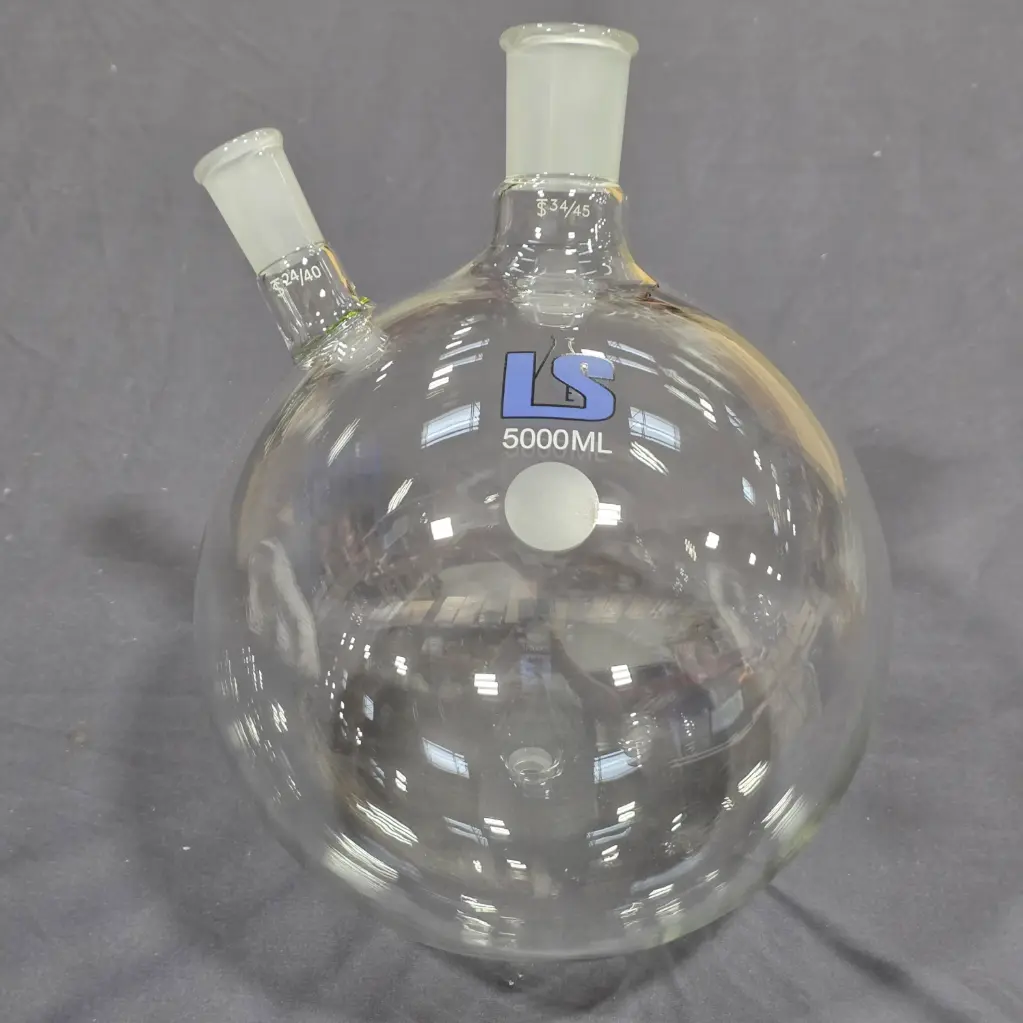 Round Bottom Flask – 2-Neck, 5000 mL, 34/45 & 24/40