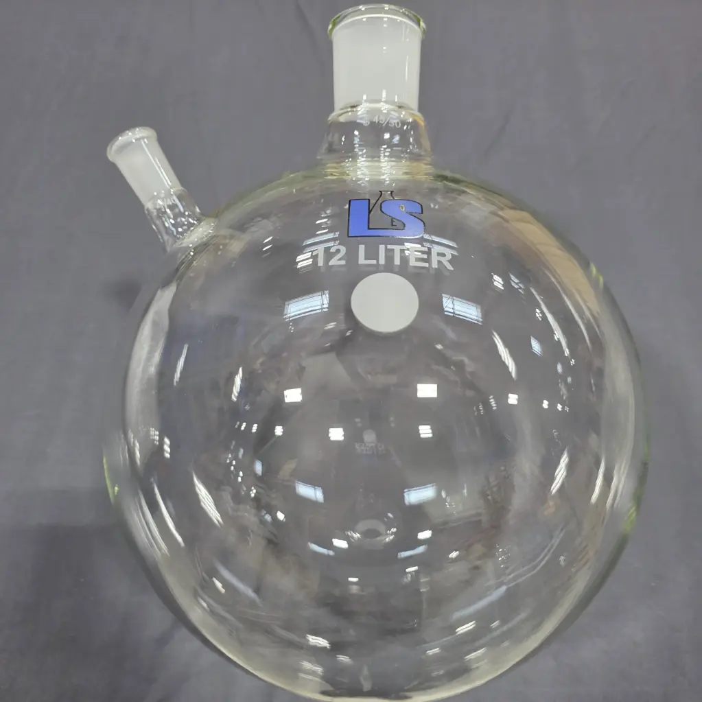 Round Bottom Flask – 12 L, 2-Neck (45/50, 24/40 Angled)