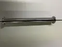 Straight stainless steel vacuum tube with KF25 (NW) flange connections and a 10-inch length for vacuum system assembly.