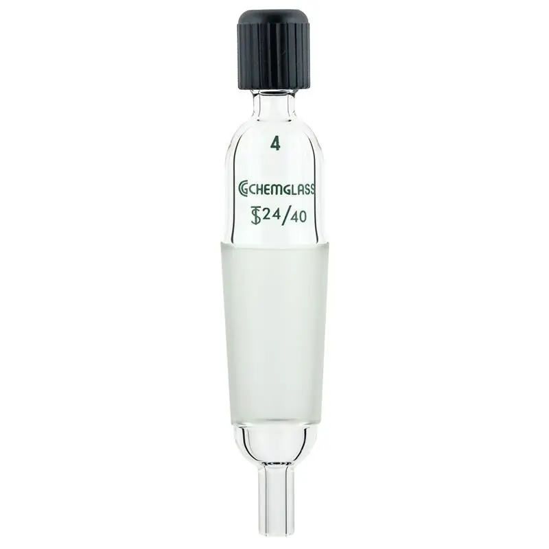 Chemglass Thermocouple Adapter – 24/40 Lower Inner Joint, 1/8" (#4 Chem-Thread)
