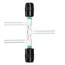 High Vacuum Three-Way Valve – 0–4 mm Bore