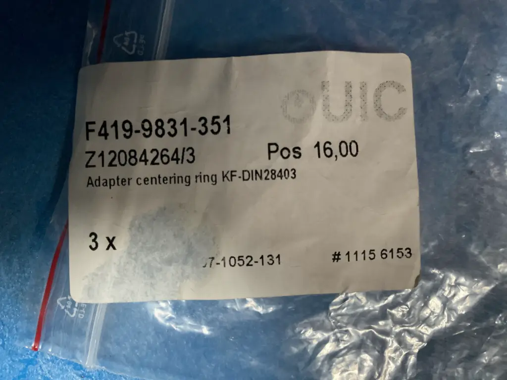 KF Centering Ring Adapter – DIN 28403