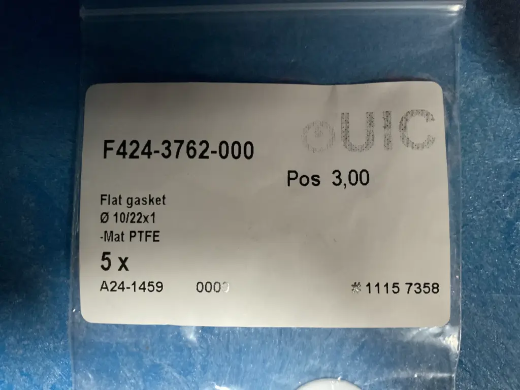 Flat Gasket – PTFE Material (CDU Replacement)