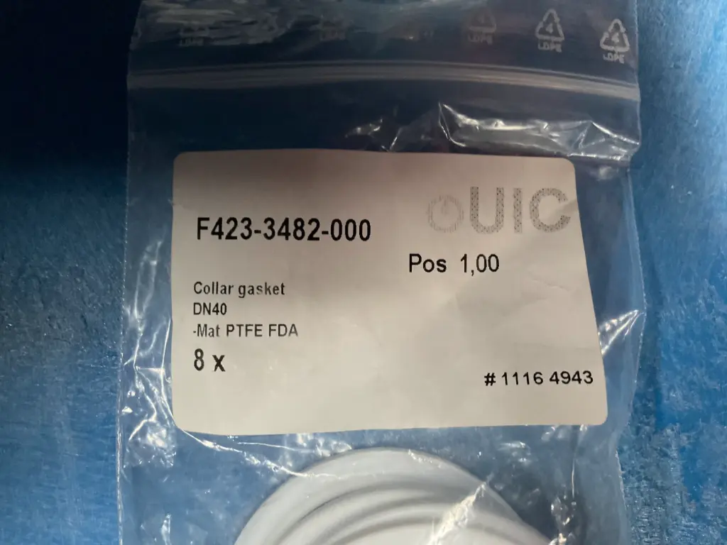 Collar Gasket DN40 – PTFE (CDU Replacement)