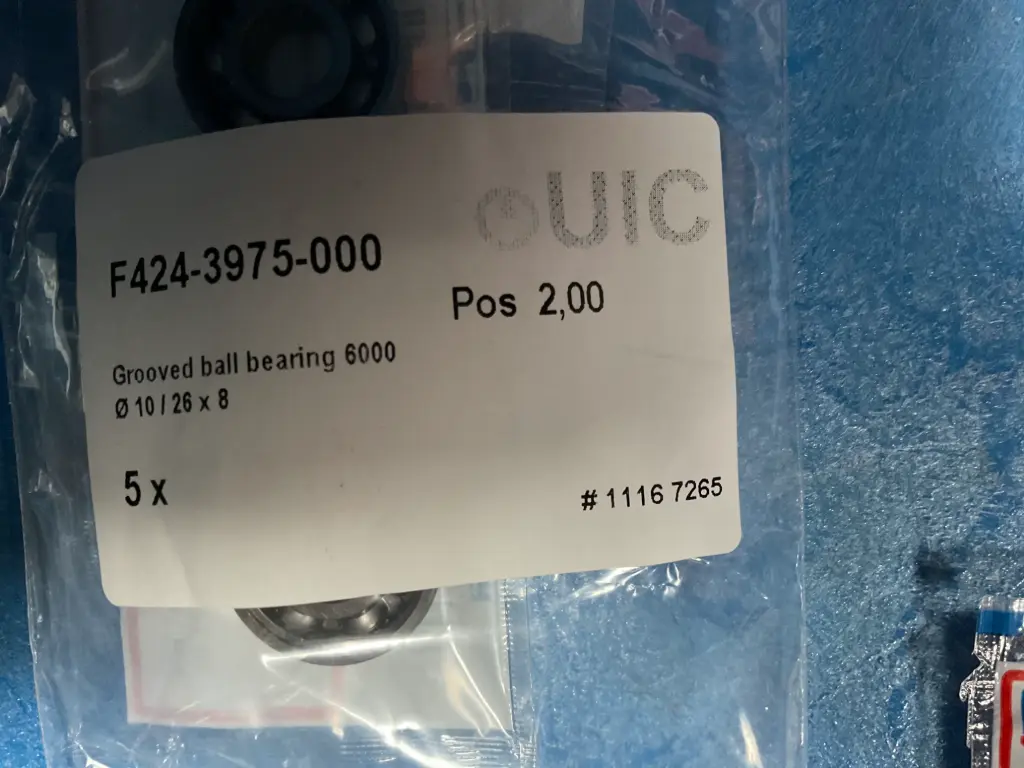 Grooved Ball Bearing 6000 – CDU Replacement Bearing