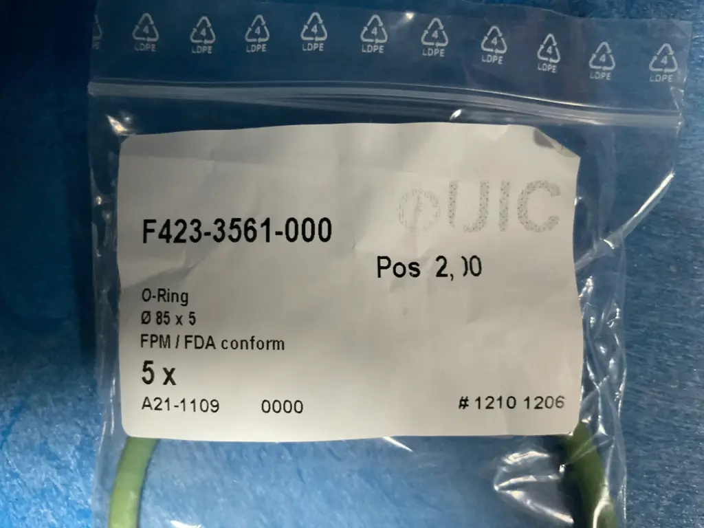Green O-Ring 85 x 5 – FDA Conform (CDU Seal)