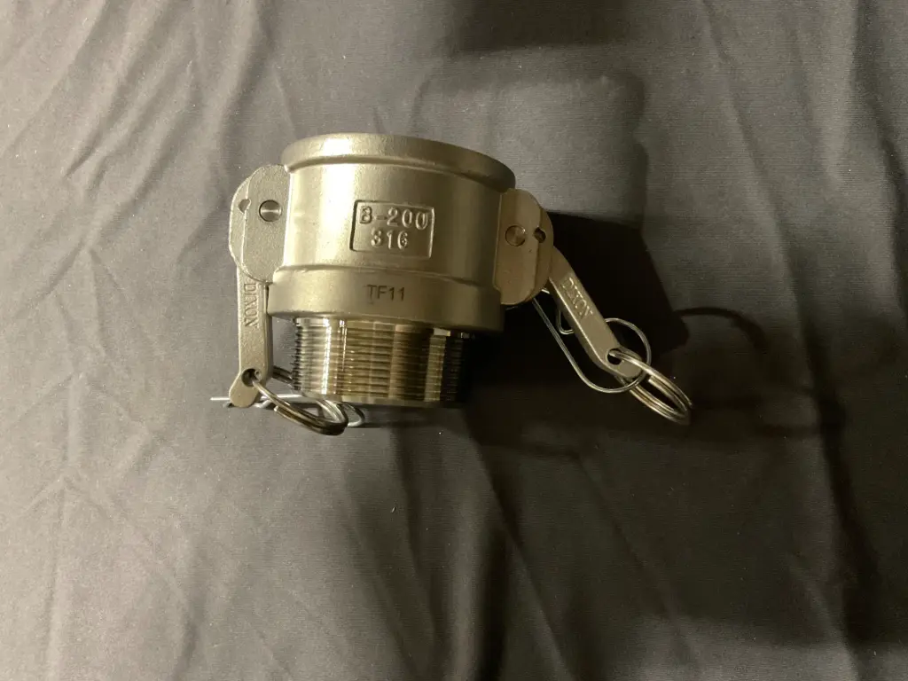 2" 316 Stainless Steel Cam & Groove Coupler – Female x Male NPT