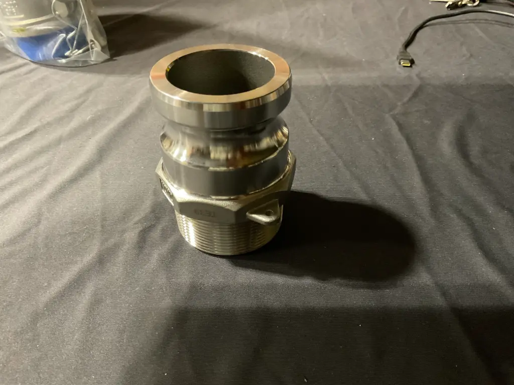2" 316 Stainless Steel Male Cam & Groove x 2" MNPT Adapter