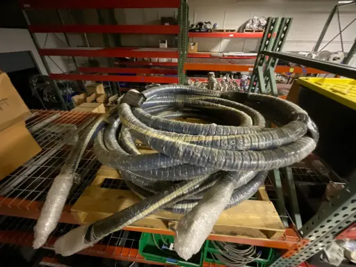 [DFD5224JC5024240.0B] 1.5" x 240" Water Transfer Hose with Stainless Steel Camlock Ends