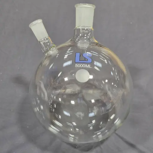 [LS-RBF-13405] Round Bottom Flask – 2-Neck, 5000 mL, 34/45 & 24/40