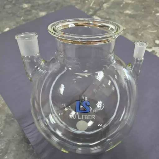 [LS-RBF-15R20] Round Bottom Flask – 20 L, 3-Neck (45/50, 24/40, 150 mm)