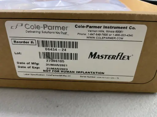 [CP-06434-24] Masterflex C-Flex Silicone Tubing – 25 ft Roll (Lab Grade)