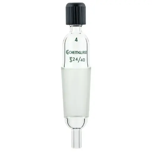 [CG-1042-E-01] Chemglass Thermocouple Adapter – 24/40 Lower Inner Joint, 1/8" (#4 Chem-Thread)