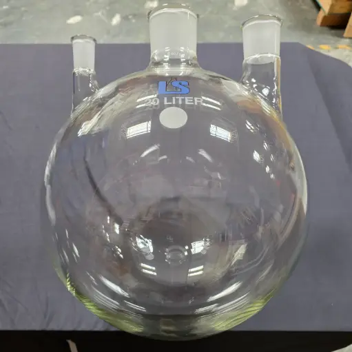 [LS-RBF-16020] Round Bottom Flask – 3-Neck, 20 L, 60/50, 45/50, 24/40