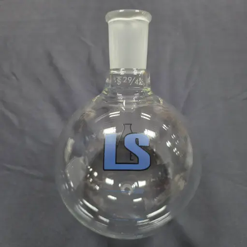 [LS-RBF29-G10] Graduated Round Bottom Receiving Flask (1000ml, 29/42 Single Center Neck)