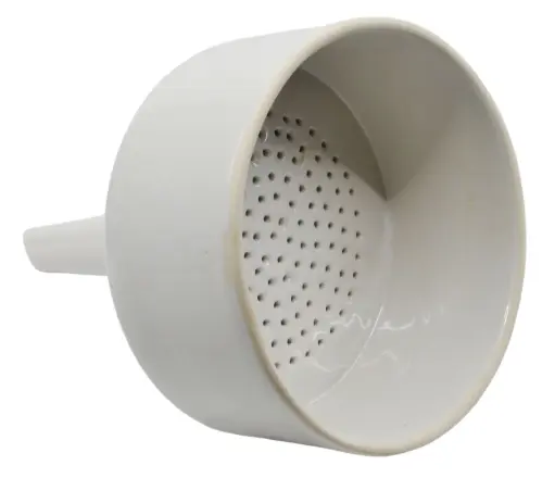 [CH0462G] 150mm Porcelain Buchner Funnel – Straight Sides