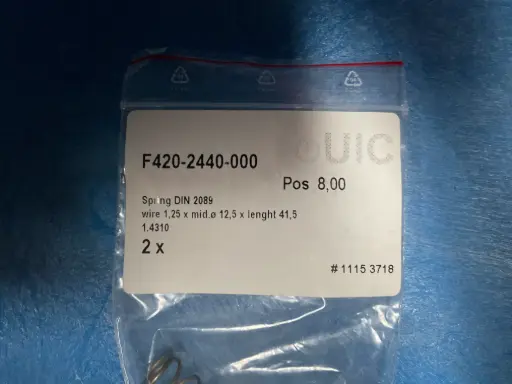 [PX-CDU-SP-11153718] Spring DIN 2089 (1.4310) – CDU Replacement Spring