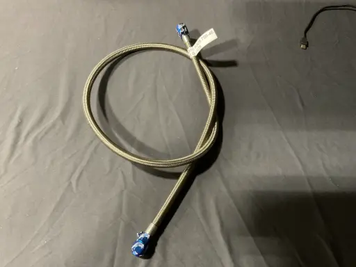 [PX-H9016-06-1-FJIC6-TS6-46] 46" Stainless Steel Braided Hose – 3/8" x 3/8" Instrumentation Fittings